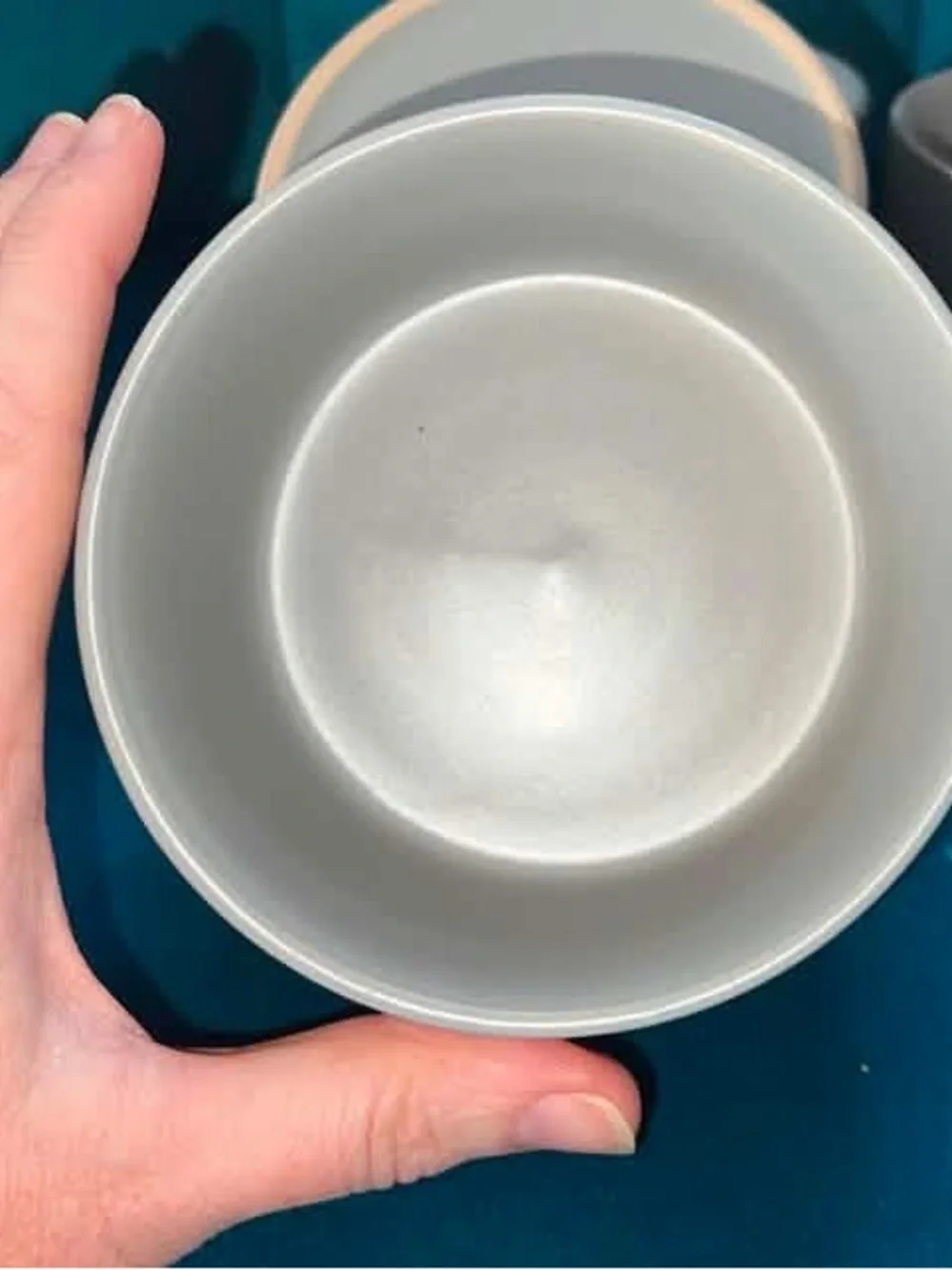 Stoneware Gray Soup Bowls - Set of 4